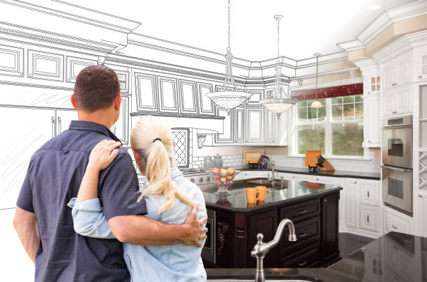 Custom kitchen cabinets installed in a Hampstead home